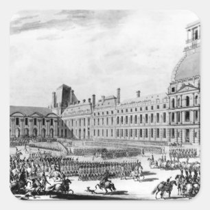 Pegatina Cuadrada Primer cónsul de Napoleon Bonaparte