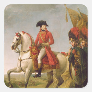Pegatina Cuadrada Primer cónsul de Napoleon Bonaparte