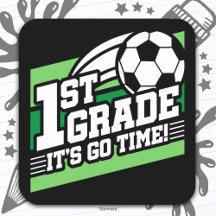 Primer día en el colegio del fútbol de primer grad