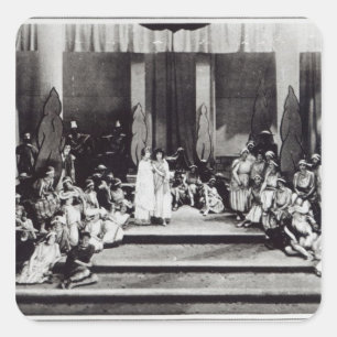 Pegatina Cuadrada Primera etapa de actuación en Inglaterra "Semele"