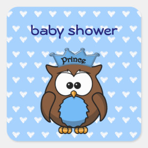 Pegatina Cuadrada prince owl