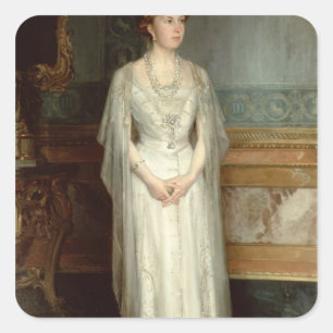 Pegatina Cuadrada Princesa Victoria Eugenie, reina de España