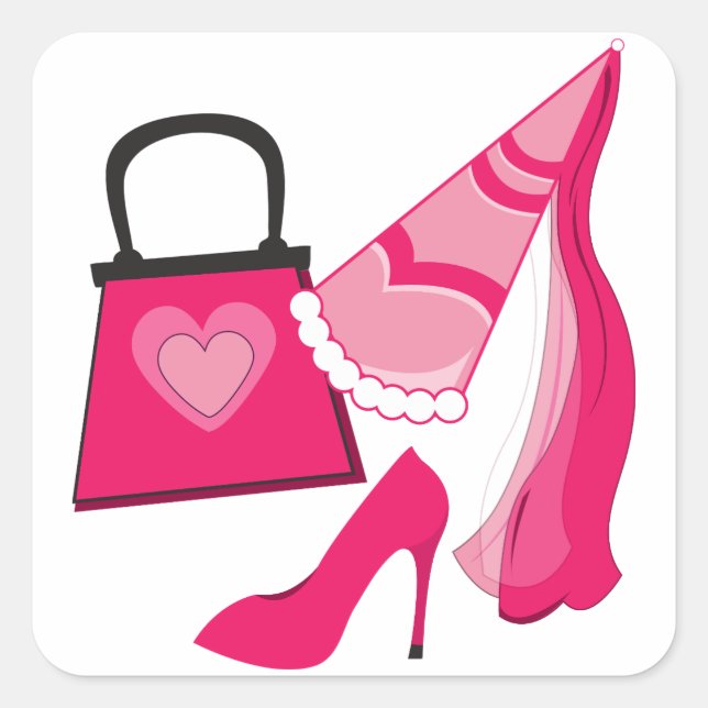 Pegatina Cuadrada Princess Diva (Anverso)