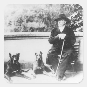 Pegatina Cuadrada Príncipe Otto de Bismarck-Schoenhausen