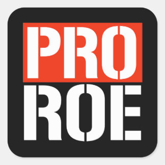PEGATINA CUADRADA PRO ROE