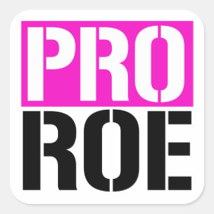 Pegatina Cuadrada Pro Roe