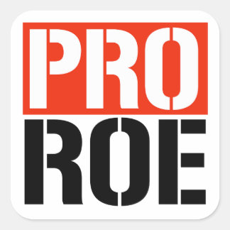 PEGATINA CUADRADA PRO ROE