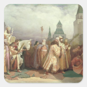 Pegatina Cuadrada Procesión de Domingo de Ramos