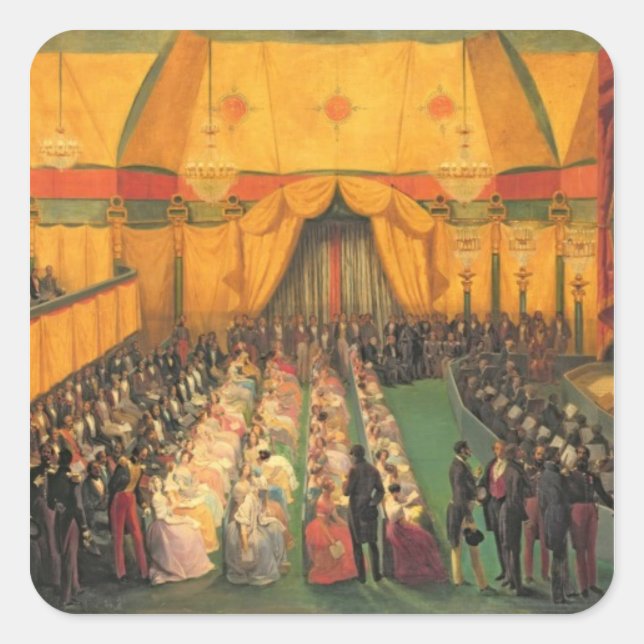 Pegatina Cuadrada Producción de "Richard the Lionheart" (Anverso)