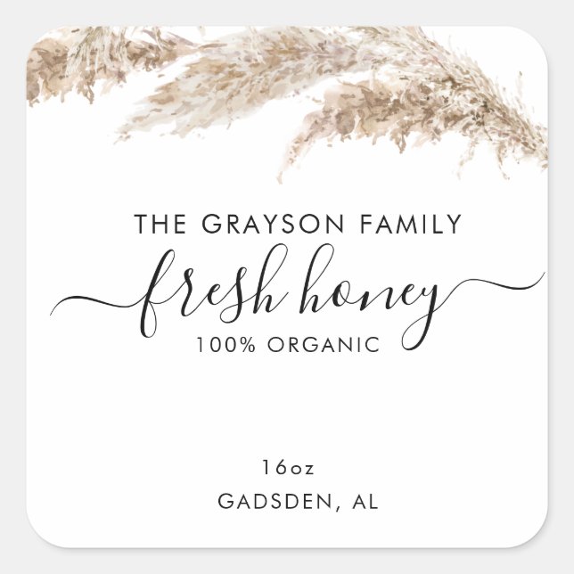 Pegatina Cuadrada Product Labels (Anverso)