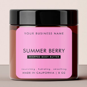 Pegatina Cuadrada Producto de Jar para el cuidado de la piel moderno