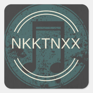 Pegatina Cuadrada Producto del logotipo de Nikkitanixx