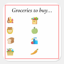 Pegatina Cuadrada Productos para comprar