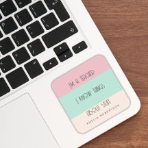 Profesor divertido colorblock personalizado 