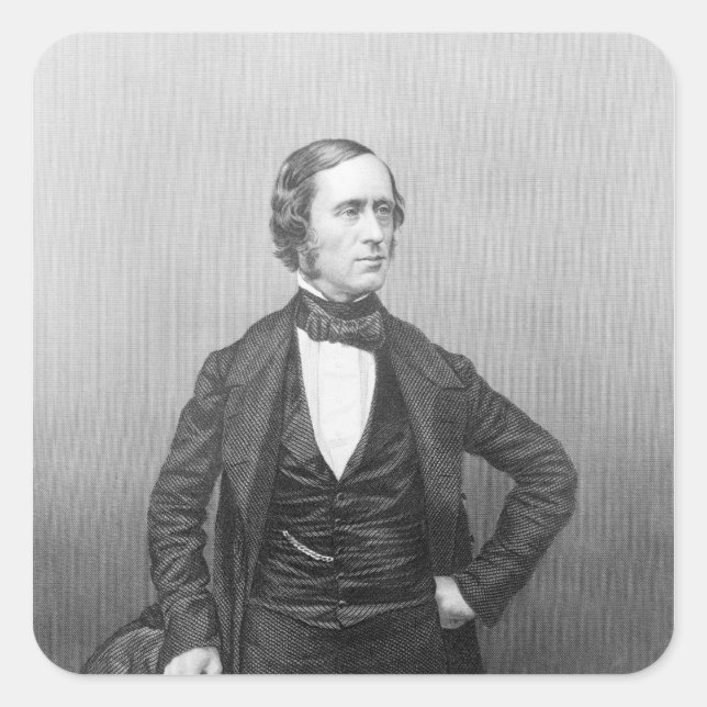 Pegatina Cuadrada Profesor William Sterndale Bennett (Anverso)