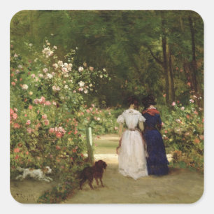 Pegatina Cuadrada "promenade"