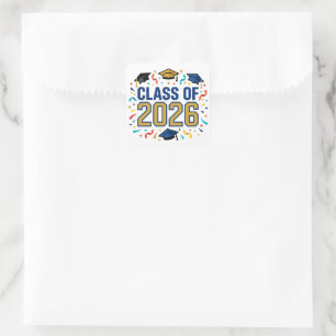 Pegatina Cuadrada Promoción de 2026