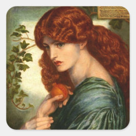 Pegatina Cuadrada Proserpina de Rossetti