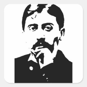 Pegatina Cuadrada Proust