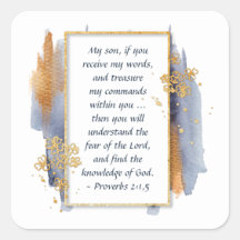 Proverbios 2:1,5 Mi hijo, si recibes mis Palabras