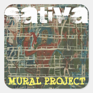 PEGATINA CUADRADA PROYECTO MURAL SATIVA