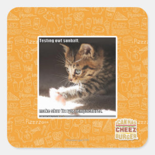 Pegatina Cuadrada Prueba de owt sunbaff