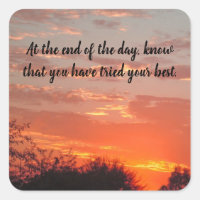 Pruebe su mejor Bonito Sunset Positive Inspirador