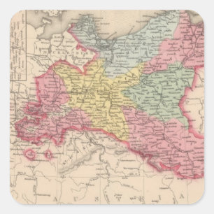 Pegatina Cuadrada Prusia 7