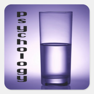 Pegatina Cuadrada Psicología
