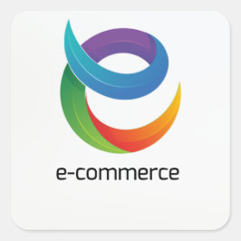 Pegatina Cuadrada Publicidad