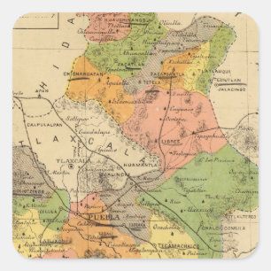 Pegatina Cuadrada Puebla, México