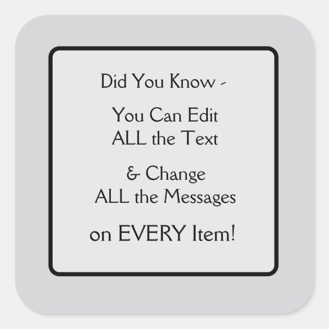 Pegatina Cuadrada Puede editar (Anverso)