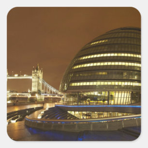 Pegatina Cuadrada Puente de la Torre, y Greater London Authority