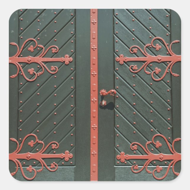 Pegatina Cuadrada Puerta (Anverso)