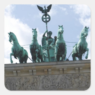 Pegatina Cuadrada Puerta de Berlín en el centro de la ciudad - Brand