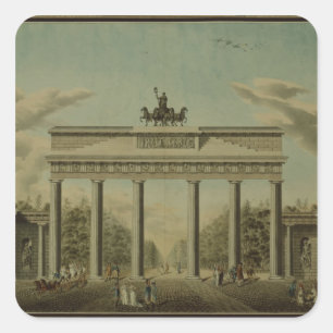 Pegatina Cuadrada Puerta de Brandemburgo, 1812