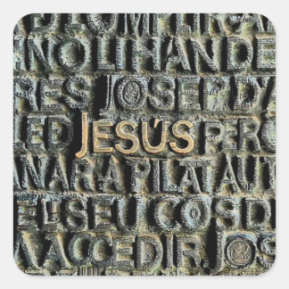 Pegatina Cuadrada Puerta de Jesús de la Sagrada Familia