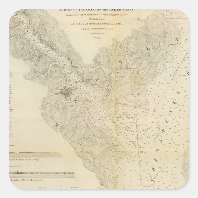 Pegatina Cuadrada Puerto de Anápolis (Anverso)