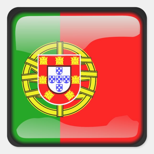 Pegatina Cuadrada Pulido en portugués (Anverso)