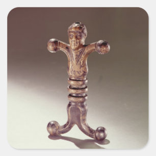 Pegatina Cuadrada Puño antropoide de la espada