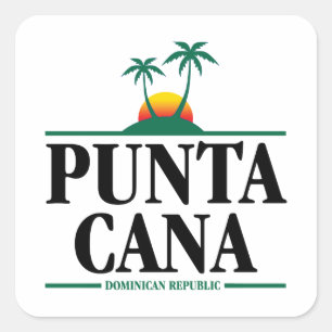Pegatina Cuadrada Punta Cana