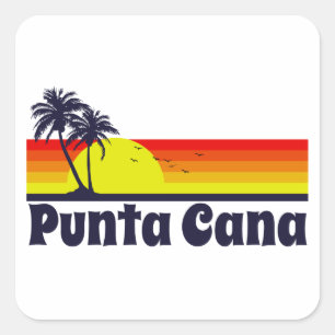 Pegatina Cuadrada Punta Cana