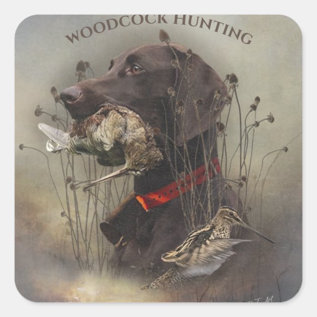 Pegatina Cuadrada Punteros de corto alcance alemanes (Anverso)