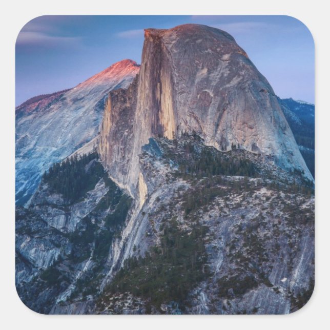 Pegatina Cuadrada Punto glaciar (Anverso)