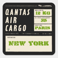 QANTAS AIRE BUQUE DE CARGA (Black)