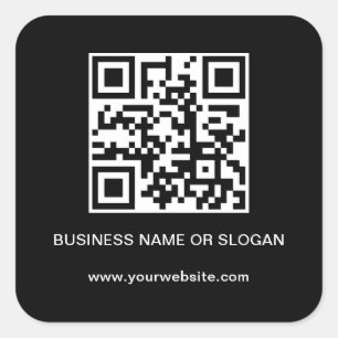 Pegatina Cuadrada QR Code Business Company Corporate Professional