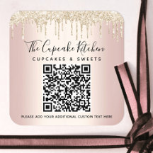 QR Code Gold Purpurina Dris Rosa Rosa Rosa Rosa Ro