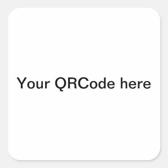 Pegatina Cuadrada QRCode for your shop