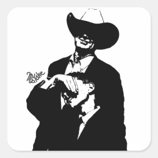 Pegatina Cuadrada ¿Qué diablos es ese papá? Graffiti de Ms. Take