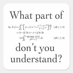 Pegatina Cuadrada Qué parte de...